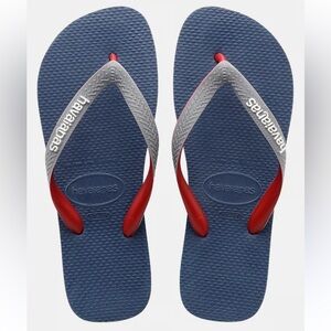 Havaianas Navy and Crimson Sandals